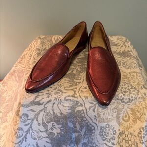 Naturalizer Metallic Burgundy Flats